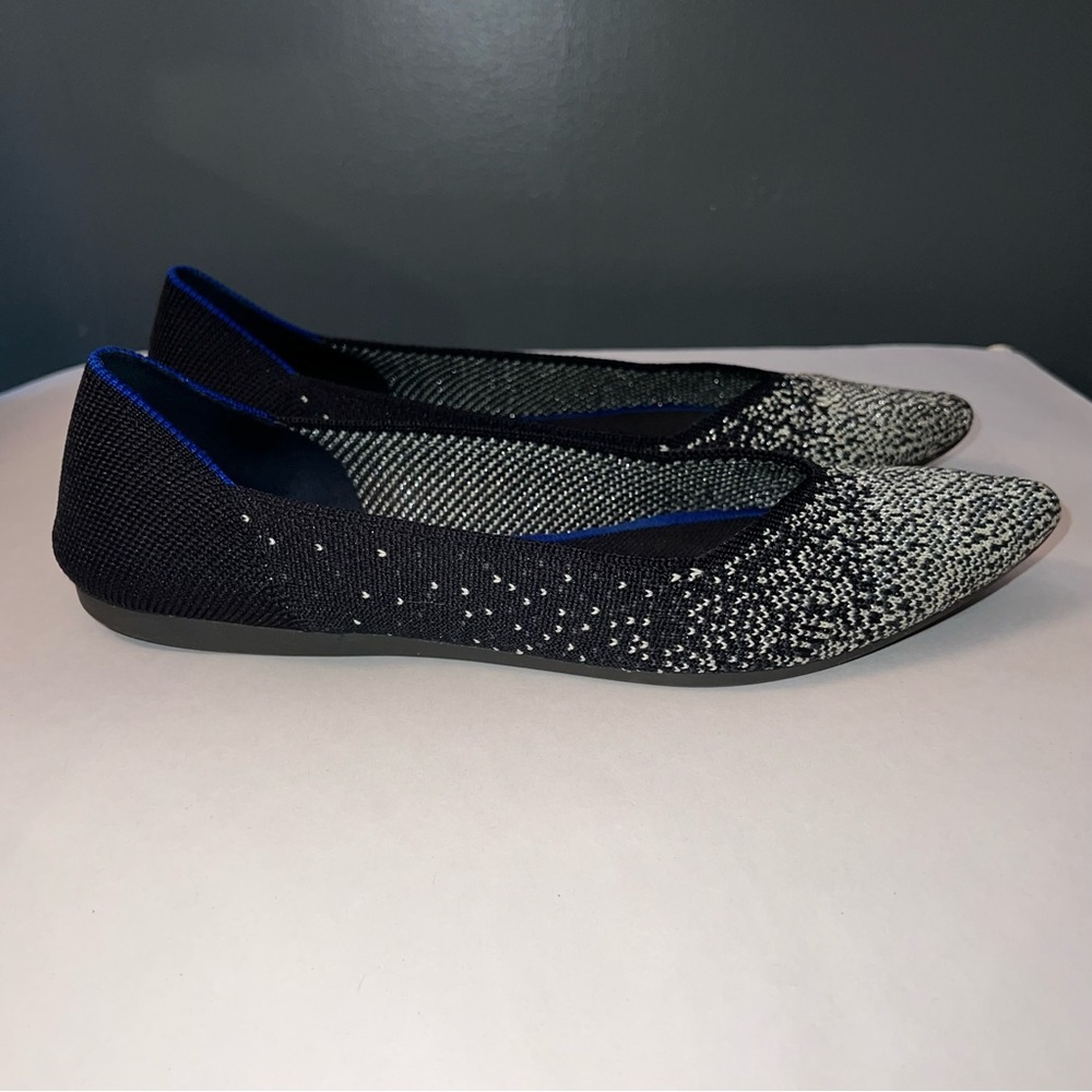 Rothy’s black & white flats - Picture 4 of 9